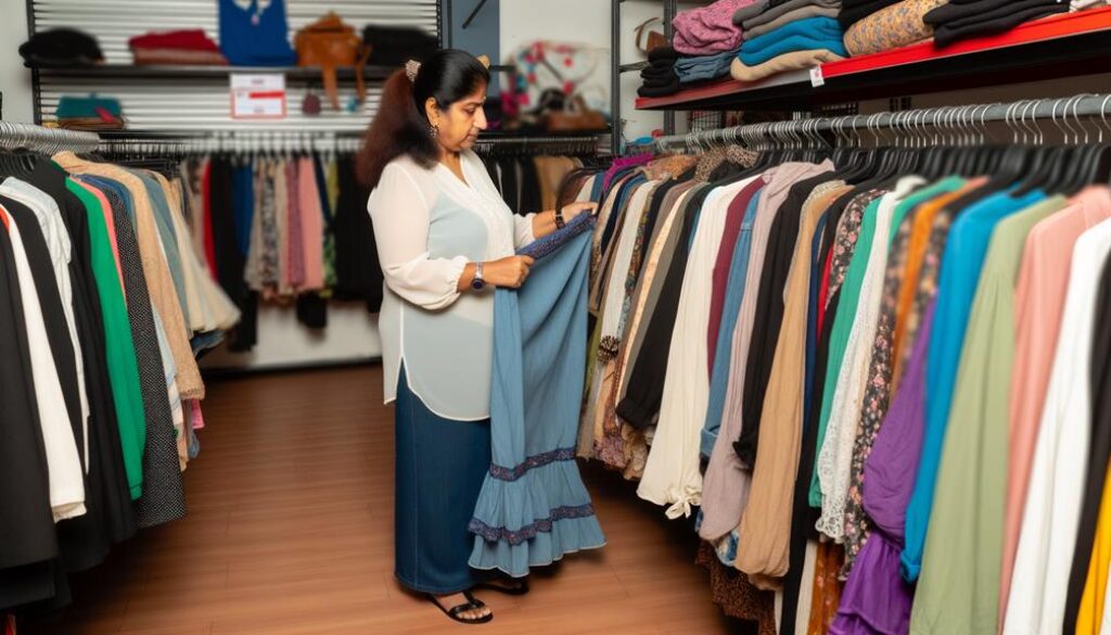 thrifty shopping for clothes